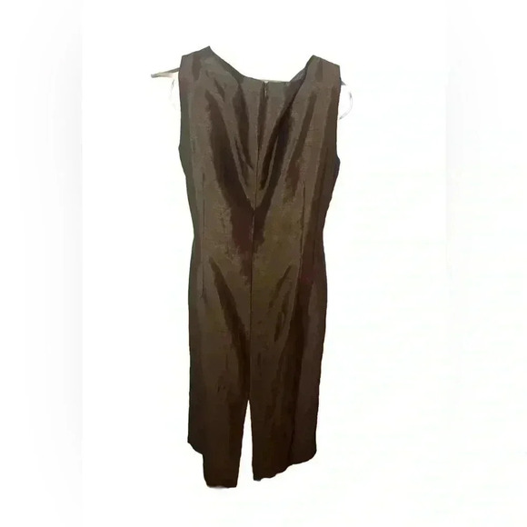 Jessica Howard Evening Dress – Size 12 – Metallic Bronze Cocktail Sheath - Picture 2 of 11